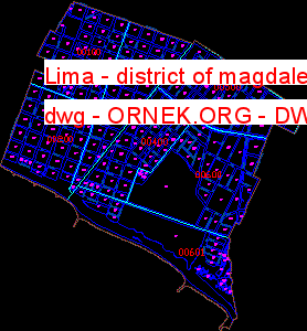 Lima - district of magdalena dwg Autocad Çizimi