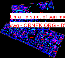 Lima - district of san miguel dwg