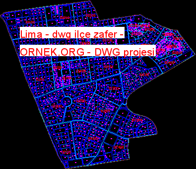 Lima - dwg ilçe zafer Autocad Çizimi