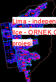 Lima - independencia dwg ilçe Autocad Çizimi