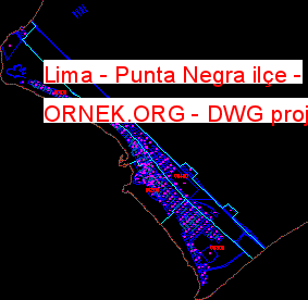 Lima - Punta Negra ilçe Autocad Çizimi
