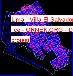 Lima - Villa El Salvador dwg ilçe Autocad Çizimi
