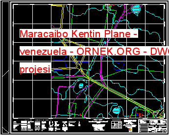 Maracaibo Kentin Plane - venezuela Autocad Çizimi
