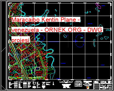 Maracaibo Kentin Plane - venezuela Autocad Çizimi