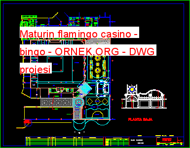 Maturin flamingo casino - bingo Autocad Çizimi