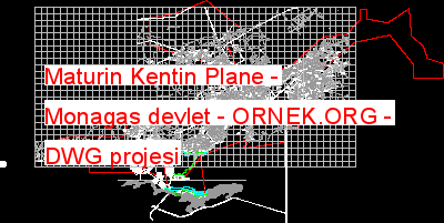 Maturin Kentin Plane - Monagas devlet Autocad Çizimi