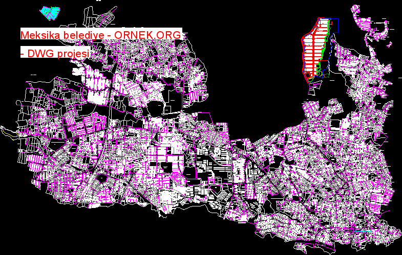 Meksika belediye Autocad Çizimi