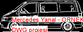 Mercedes Yanal Autocad Çizimi