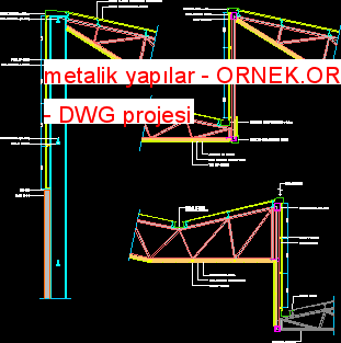 metalik yapılar Autocad Çizimi