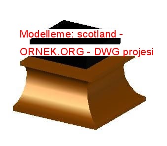 Modelleme: scotland Autocad Çizimi
