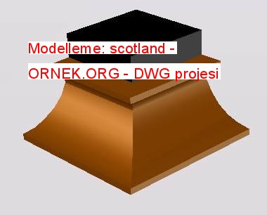 Modelleme: scotland Autocad Çizimi