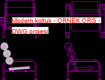 Modern koltuk