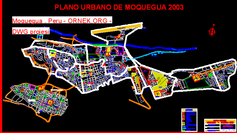 Moquegua , Peru Autocad Çizimi
