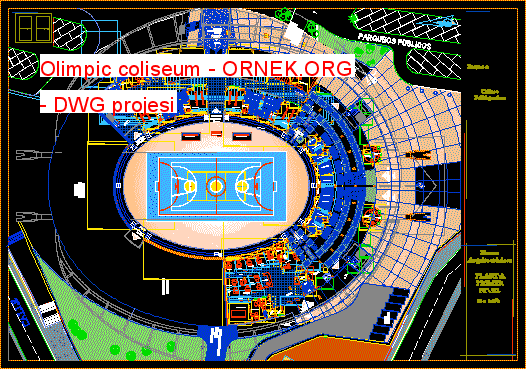 Olimpic coliseum Autocad Çizimi