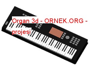 Organ 3d Autocad Çizimi