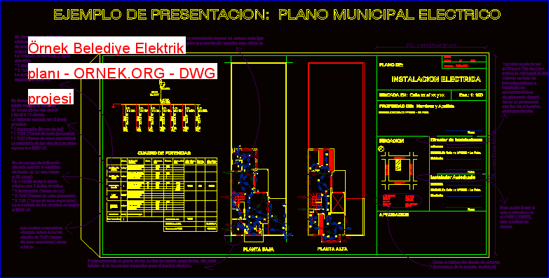 Örnek Belediye Elektrik planı