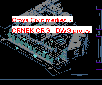 Oroya Civic merkezi Autocad Çizimi