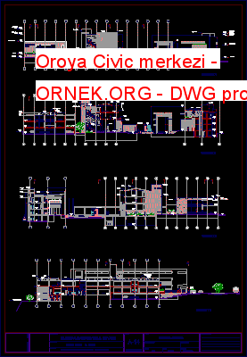 Oroya Civic merkezi Autocad Çizimi