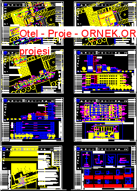 Otel - Proje Autocad Çizimi