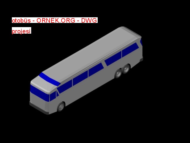 otobüs Autocad Çizimi