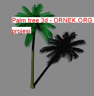 Palm tree 3d Autocad Çizimi