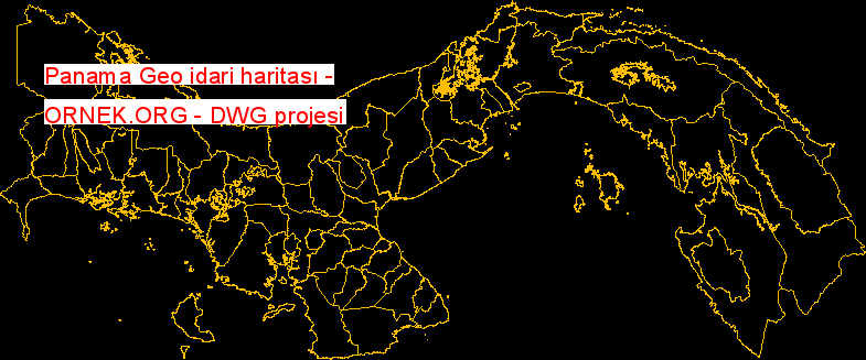 Panama Geo idari haritası