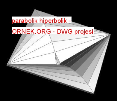 parabolik hiperbolik Autocad Çizimi