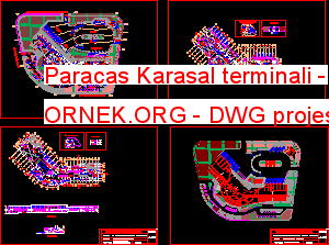 Paracas Karasal terminali Autocad Çizimi