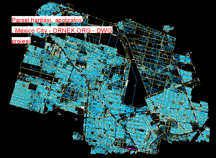Parsel haritası, apotzalco , Mexico City