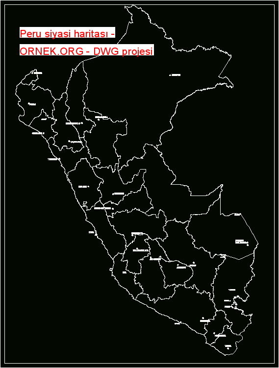 Peru siyasi haritası