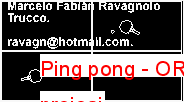 Ping pong Autocad Çizimi