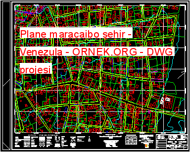 Plane maracaibo şehir - Venezula Autocad Çizimi