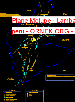 Plane Motupe - Lambayeque - peru Autocad Çizimi