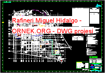 Rafineri Miguel Hidalgo Autocad Çizimi