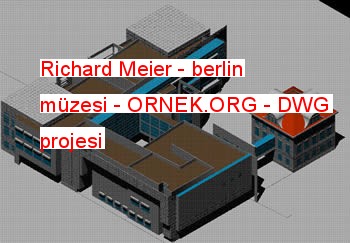 Richard Meier - berlin müzesi Autocad Çizimi