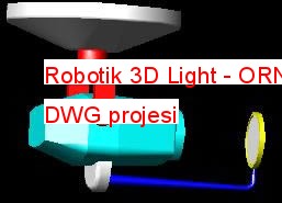 Robotik 3D Light Autocad Çizimi