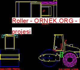 Roller Autocad Çizimi