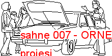 sahne 007 Autocad Çizimi
