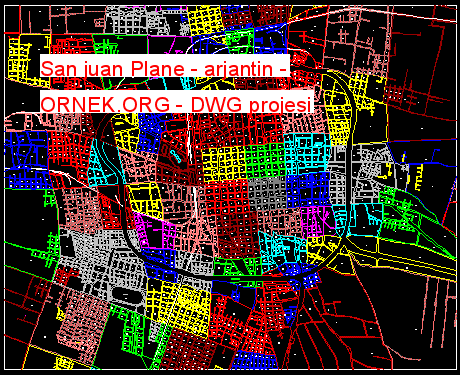 San juan Plane - arjantin Autocad Çizimi