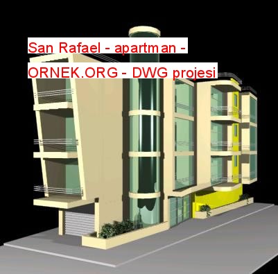 San Rafael - apartman Autocad Çizimi