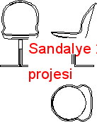 Sandalye 2d