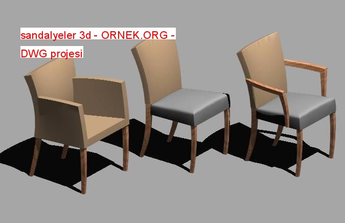 sandalyeler 3d