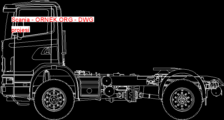 Scania Autocad Çizimi