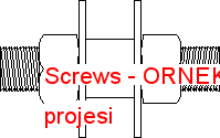 Screws Autocad Çizimi