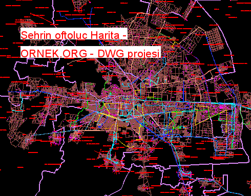 Şehrin oftoluc Harita