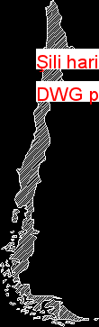 Şili haritası Autocad Çizimi