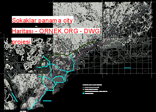 Sokaklar panama city Haritası