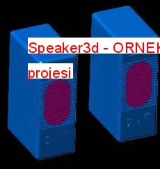 Speaker3d Autocad Çizimi