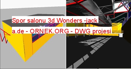 Spor salonu 3d Wonders -jack a.de Autocad Çizimi