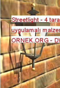 Streetlight - 4 tarafı - uygulamalı malzemeler